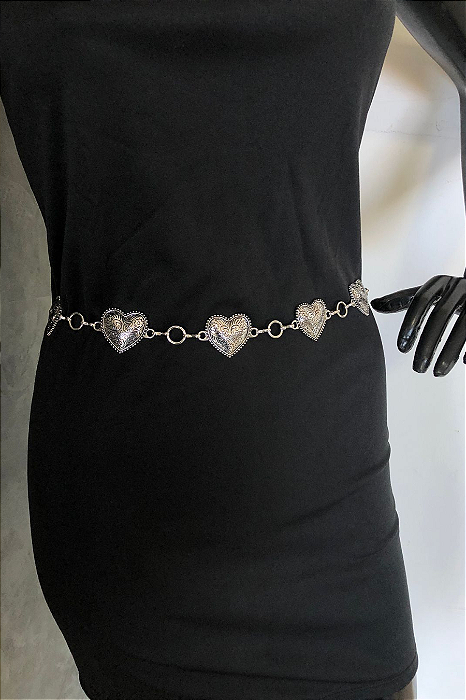 Cinto Corrente Silver Hearts Texas Ranch Ref. TR78