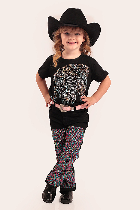 Calça Jeans Infantil Black Western Texas Ranch Jeans Ref. TR20
