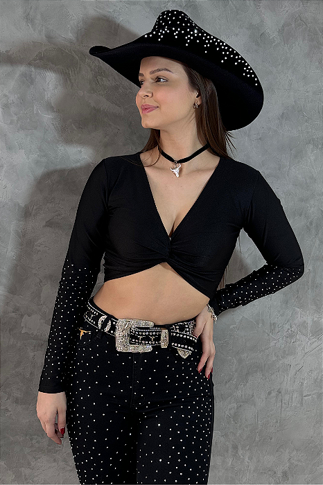 Cropped Cirrê Barretos Shine Texas Ranch Jeans Ref. TR81