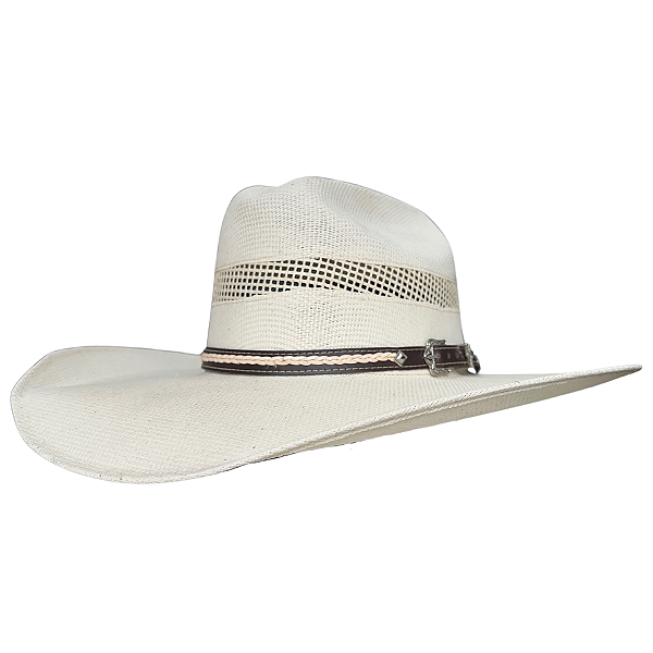 Chapéu Branco Palha Western Moda Country Texas Ranch Ref. TR32