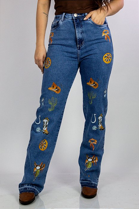 Calça Jeans Delavê Wide Leg Spur Texas Ref. TR263