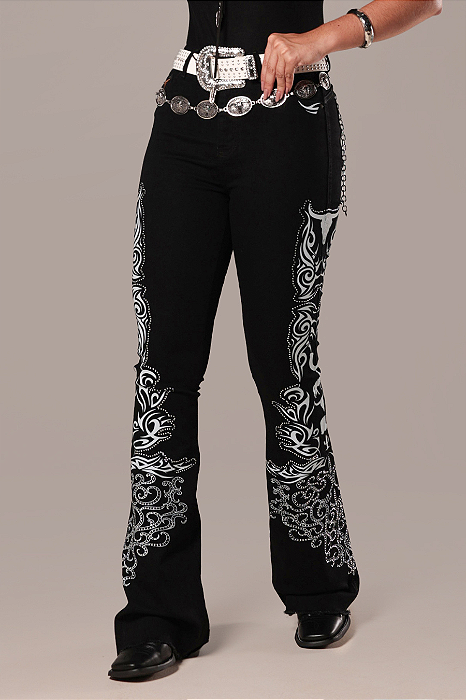 Calça Jeans Preta Longhorn Texas Ref. TR268