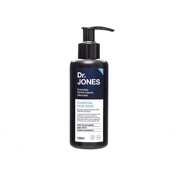 Gel de Limpeza Facial com Carvão Vegetal Dr. Jones