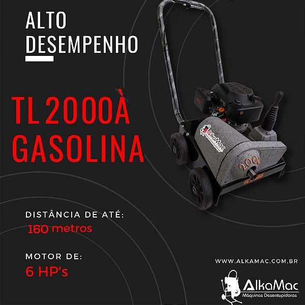 Máquina Desentupidora TL-2000 Gasolina