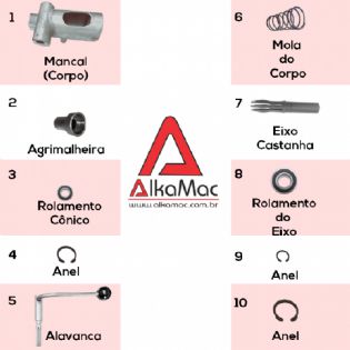 Mancal Completo para Máquina Desentupidora TL50