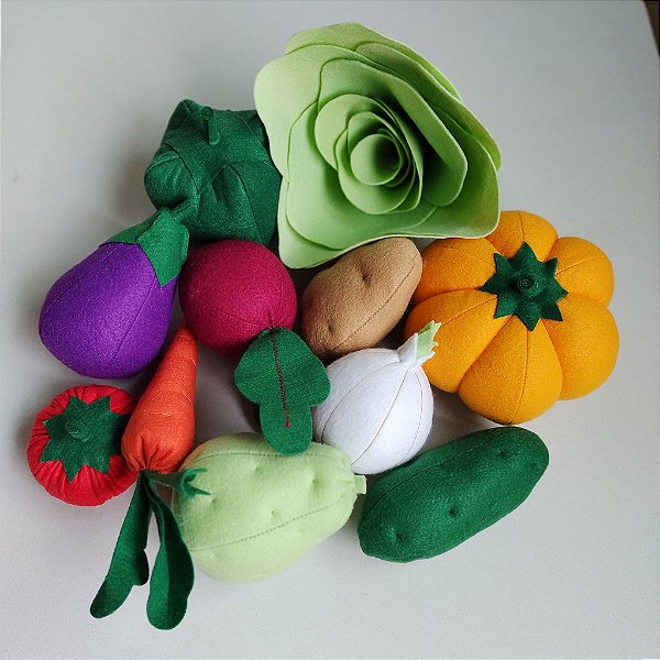 kit de Legumes em feltro