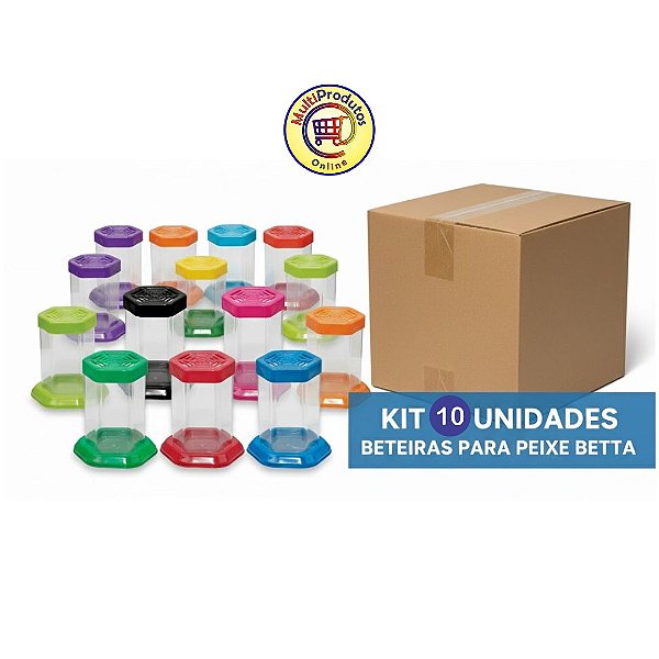 Aquario para Peixe Betta Acrilico Beteira Kit com 10 Peças | Lembrança e Decoração de aniversário