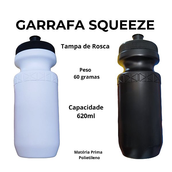 Garrafa Squeeze Plastico Grande 620ml Agua Academia Futebol