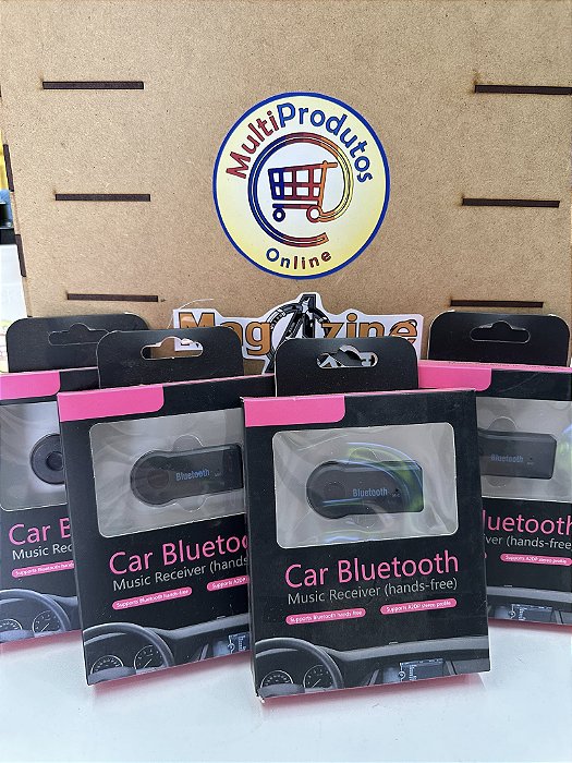 QUEIMA DE ESTOQUE - Car Bluetooth - Adaptador Receptor De Áudio Bluetooth Para P2 Som Automotivo -