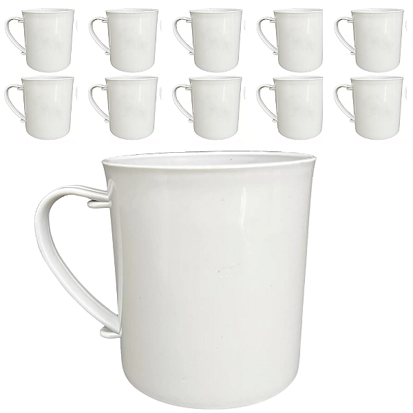 Caneca 400ml Plástico Para Festas Crianças Merenda Cantina Escola - Kit 10 Unidades