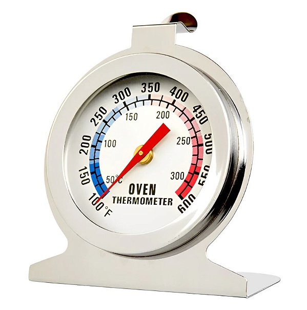 Termômetro Culinário Interno Para Forno Em Aço Inox 300°c