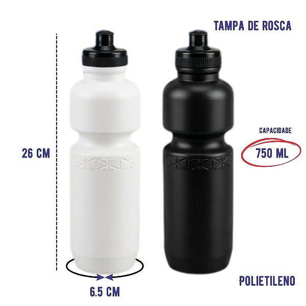 Garrafa Squeeze Plastico Grande 750ml Agua Academia Futebol