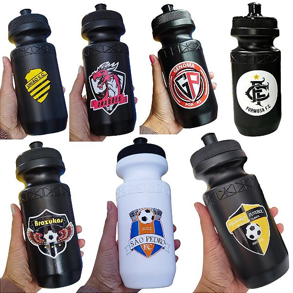 15 Garrafas Squeeze Plastico 620ml Agua Academia Futebol | Personalizada