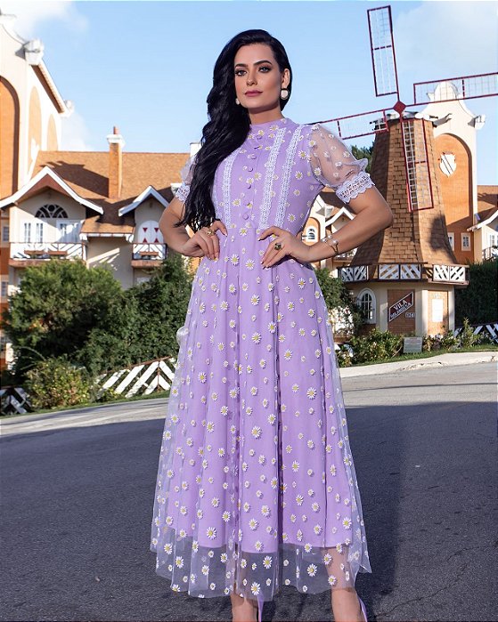 Vestido Michele Lilás