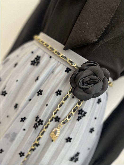 Cinto Flor - Preto