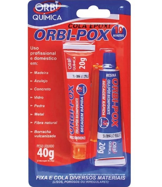 Adesivo Teste Epoxi 40Gr 241 Orbi Quimica