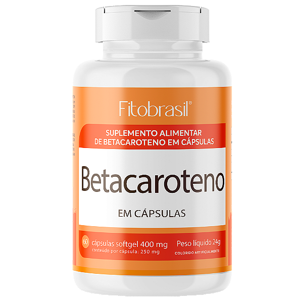 Betacaroteno - 60 cáps de 400mg
