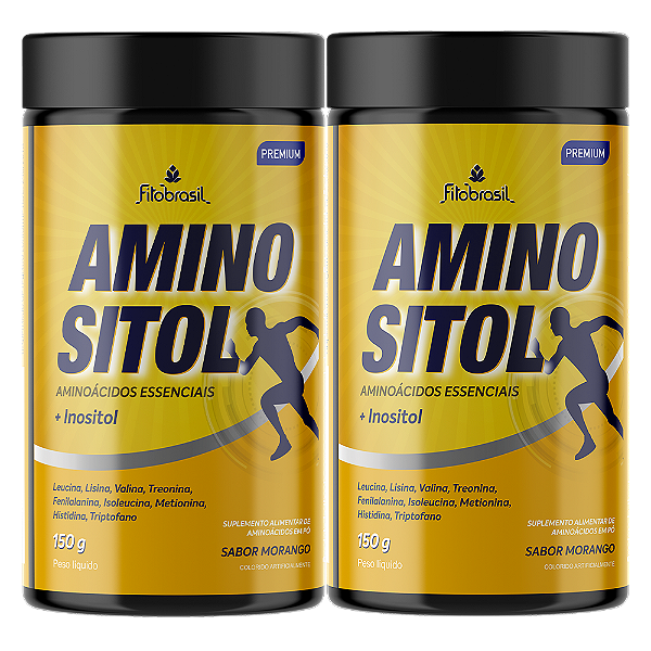 Aminositol - Aminoácidos Essenciais + Inositol - kit com 2 frascos de 150g