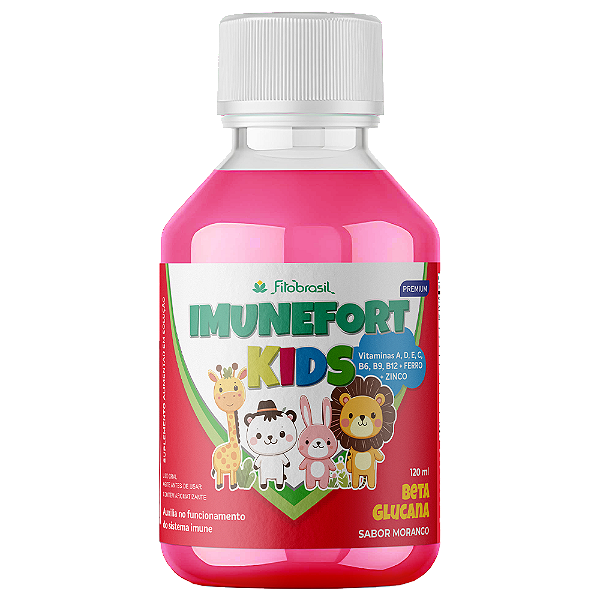 Imunefort Kids - 120 ml - Sabor Morango