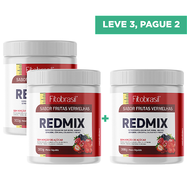Red Mix sabor Frutas Vermelhas 300g - LEVE 3, PAGUE 2