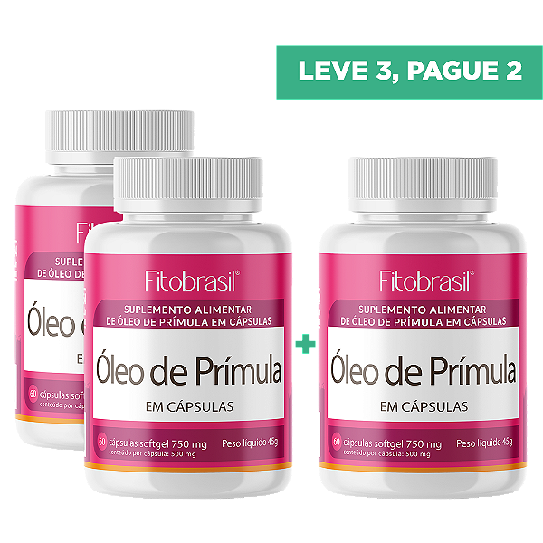 Óleo de Prímula - 60 cáps - LEVE 3, PAGUE 2