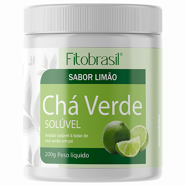Chá Verde Soluvel sabor Limão 200g