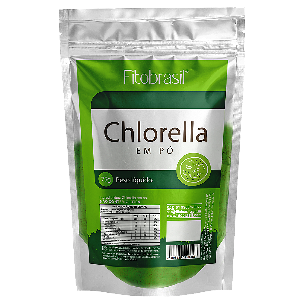Chlorella em pó 75g