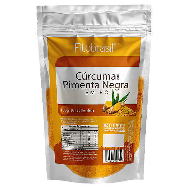Cúrcuma com pimenta negra em pó 150g