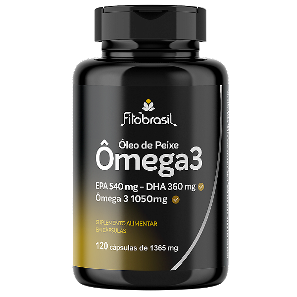 Ômega 3 - 1365 mg - Óleo de Peixe - 120 cáps