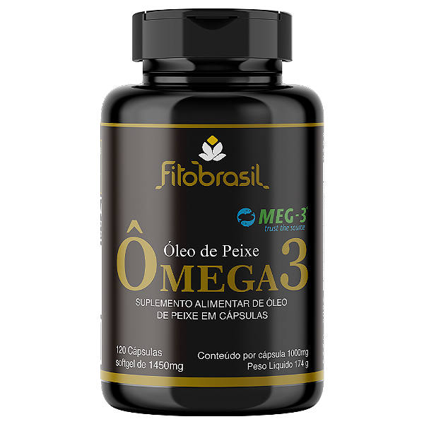 Ômega 3 MEG-3 1000 mg - Óleo de Peixe - 120 cáps