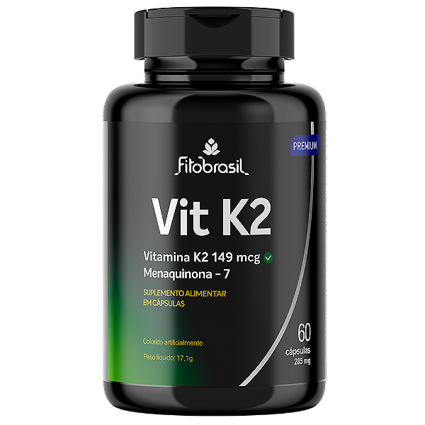 Vitamina k2 Mk-7 149 mcg - 60 cáps - 285mg