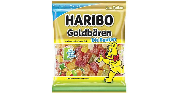 Haribo Goldbären Die Sauren 175g – Importado da Alemanha