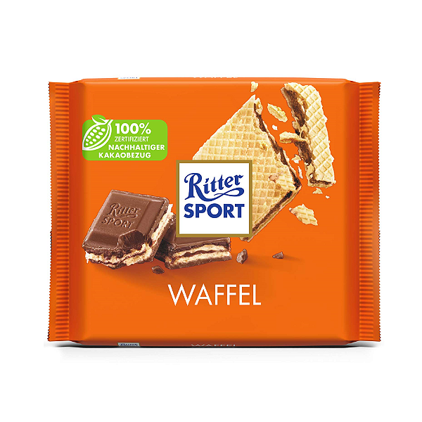 PRÉ VENDA - Chocolate Ritter Sport Waffel 100g
