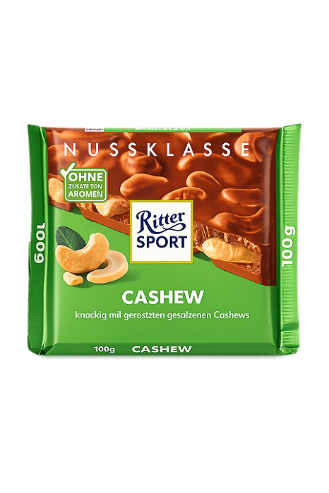 PRÉ VENDA - Chocolate Ritter Sport Cashew - Nuss 100g