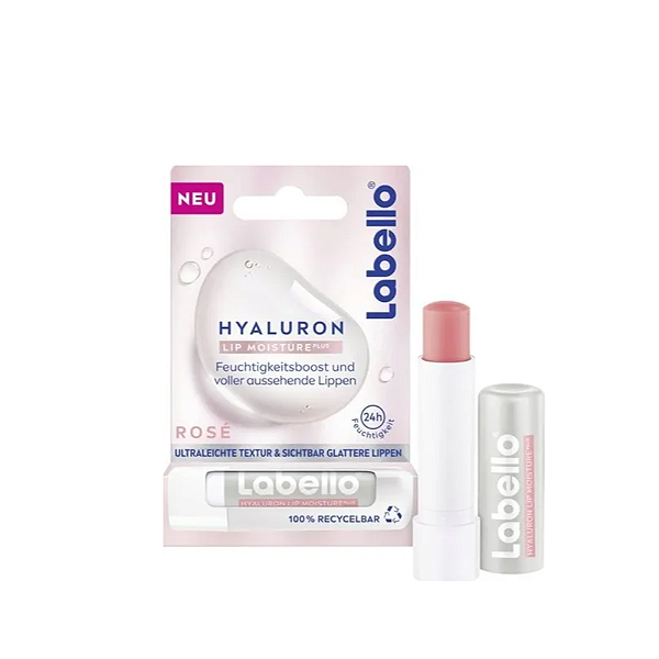 Hidratante labial com Ácido Hialurônico - Labello Hyaluron Lip Moisture Rosé