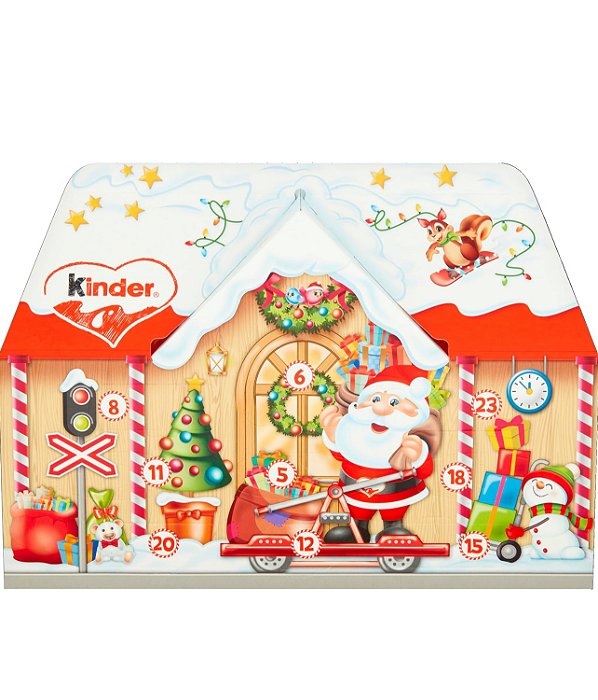 PRÉ-VENDA Calendário de Advento kinder Casa 3D com 234g- kinder Adventskalender 3D-Haus 234g