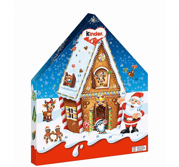 PRÉ-VENDA Calendário de Advento kinder Maxi Mix Santa 351g -  Adventskalender Kinder Maxi mix 351g