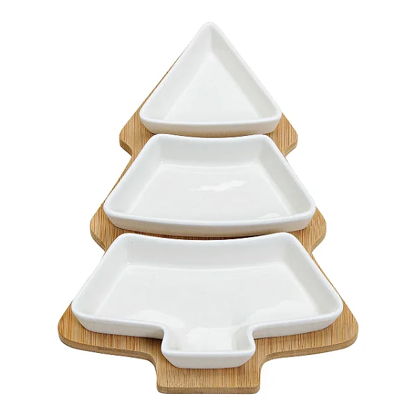 Tapas Set Natalino em Porcelana