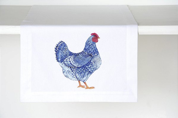 Trilho de Mesa Farmhouse Blue Plumage
