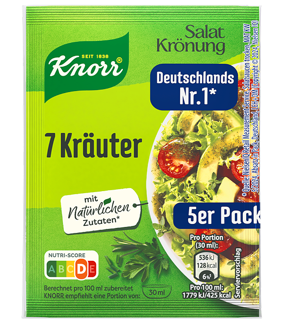 PRÉ - VENDA Knorr Salatkrönung - 7 kräuter