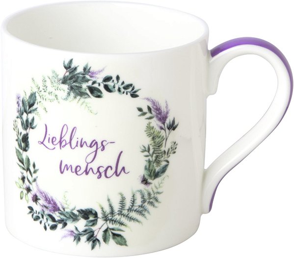 Caneca em Porcelana Fina Lieblingsmensch - Importada da Alemanha