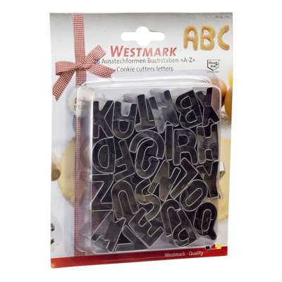Cortadores de biscoitos - letras A-Z - Importado da Alemanha