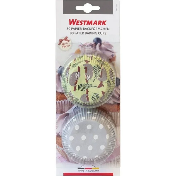 Westmark 80 forminhas de papel para Cupcakes, Preguiça e bolinhas- Importado da Alemanha