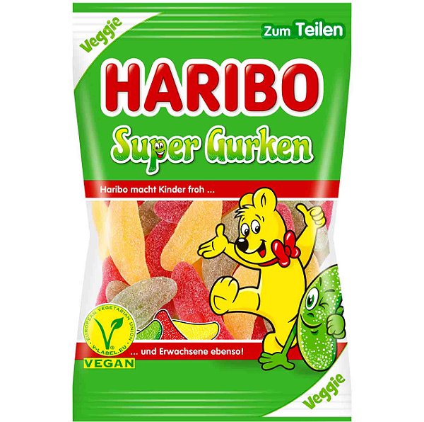 Haribo Super Gurken - Fabricadas na Alemanha