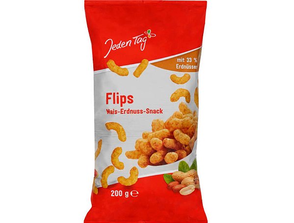Erdnuss Flips - Salgadinho de Amendoim e Milho