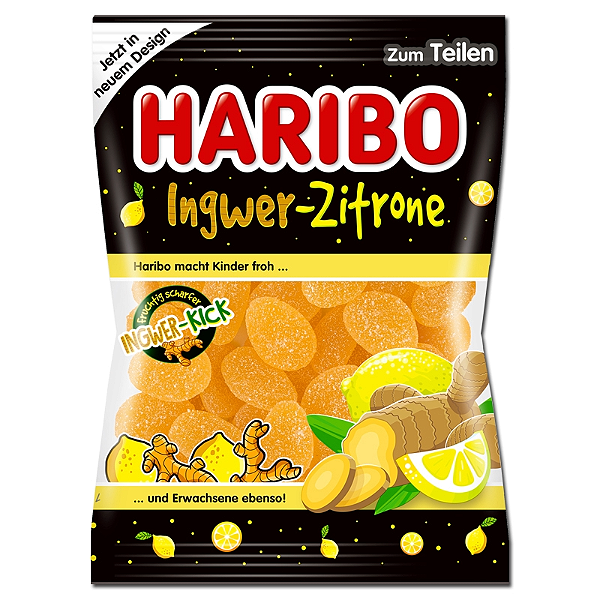 PRÉ VENDA - Haribo Ingwer Zitrone