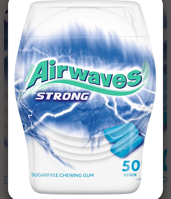 PRÉ VENDA - Chicletes Airwaves Strong 50 unidades