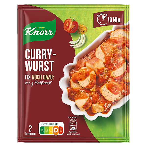 PRÉ-VENDA Knorr Fix Currywurst