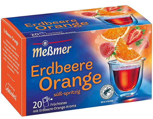 PRÉ - VENDA Chá Meßmer Erdbeere Orange - Importado da Alemanha