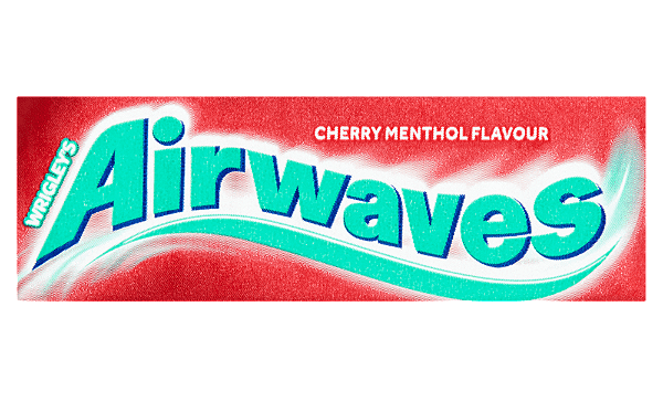 Chiclete Airwaves Cherry Menthol 12 unidades